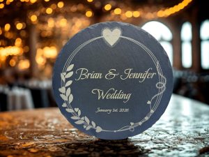 Black Slate Wedding/ Anniversary Sign/Tray