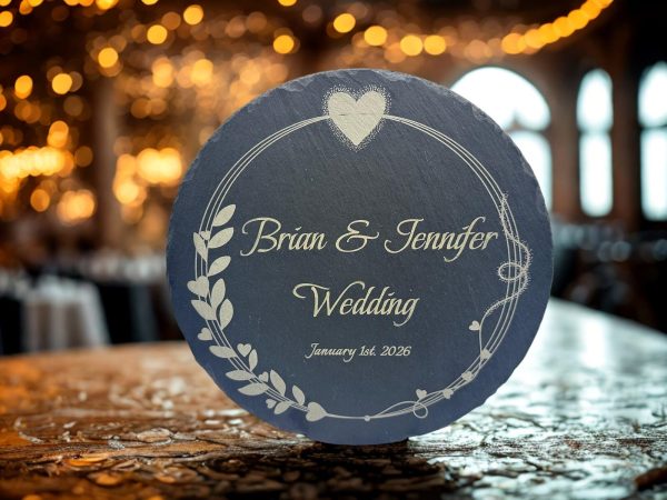 Black Slate Wedding/ Anniversary Sign/Tray