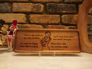 Acacia Wood "You Are My Sunshine" Acacia Plaque
