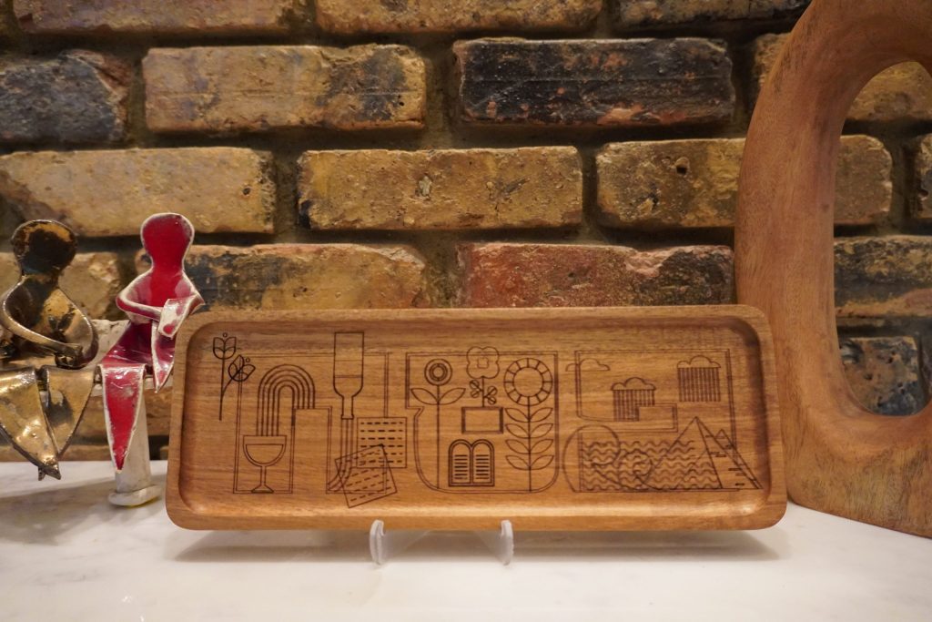 Acacia Wood Passover Story Plaque