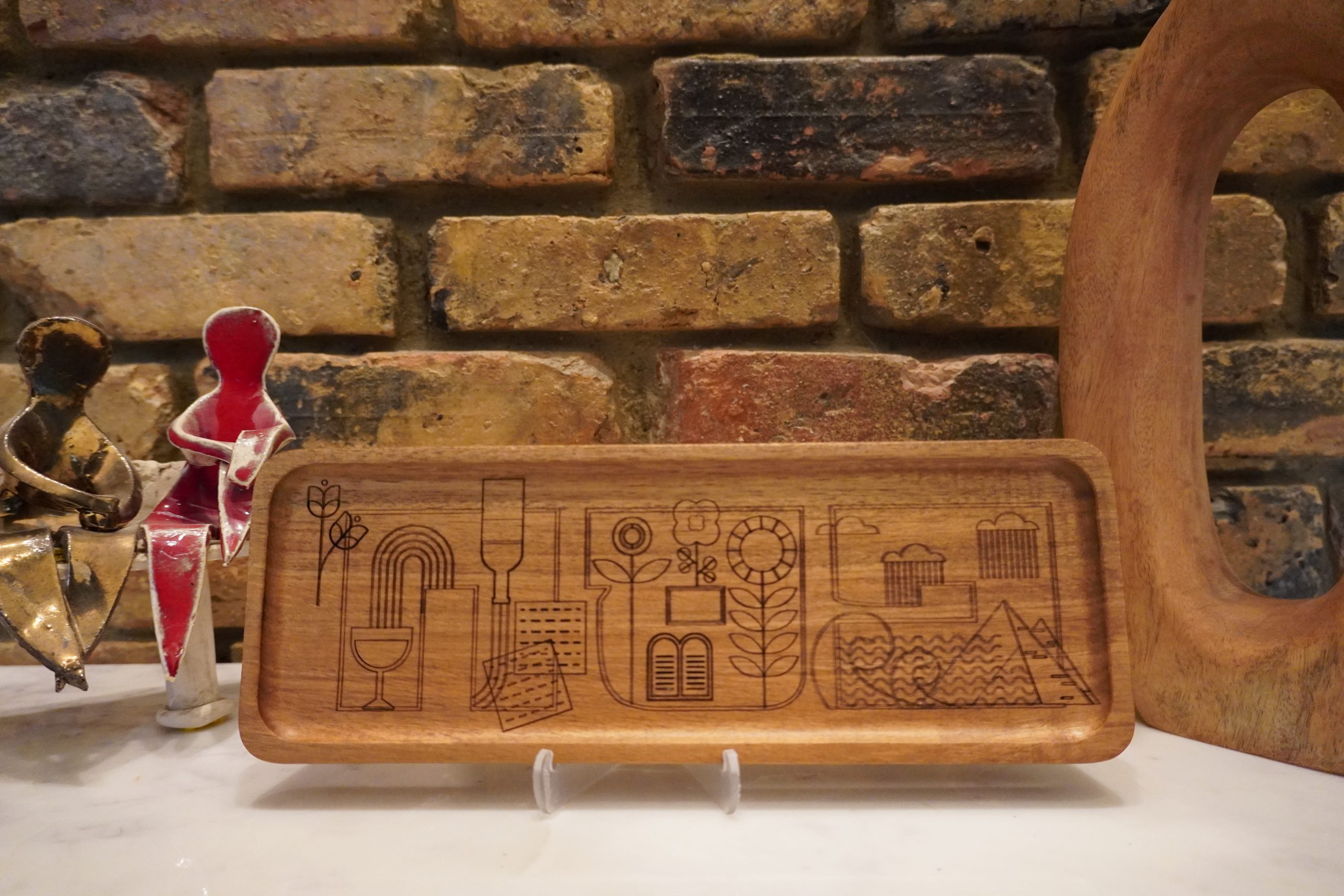 Acacia Wood Passover Story Plaque