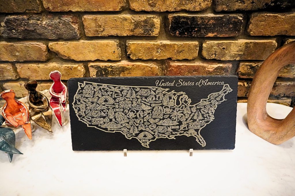 Medium USA Adventure Slate