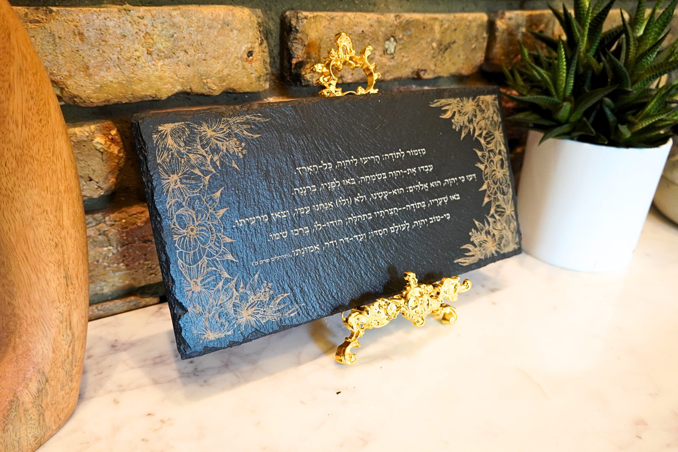 Black Slate Tray/Sign - Image 2