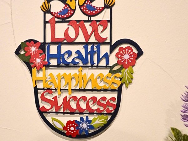 Hamsa Metal Wall Art (Love • Health • Happiness • Success)