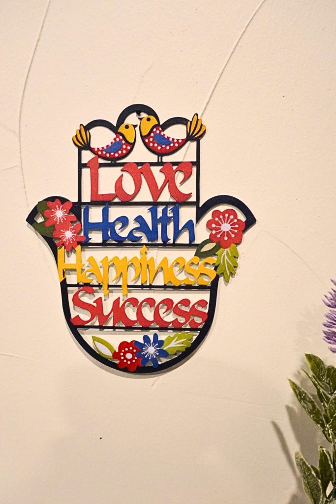 Hamsa Metal Wall Art (Love • Health • Happiness • Success)